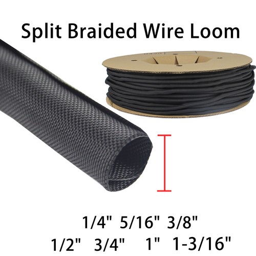Braided split sleeve wire - braided, split-sleeve