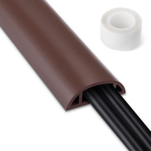 Cord hider floor 3ft brown - cord,