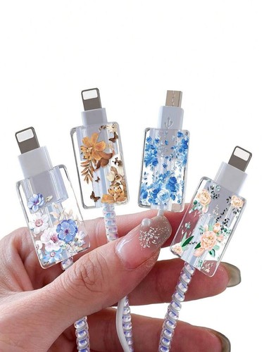Floral transparent cable - floral,