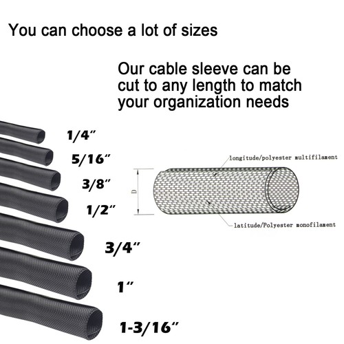 Braided split sleeving - braided,