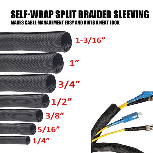 Braided split sleeve - split-sleeve, wire